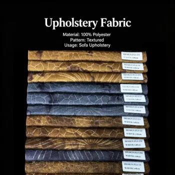 Jacquard Pattern Warp Knitted Velvet Furniture Upholstery Fabric