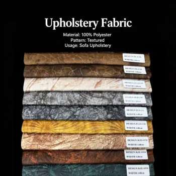 Solid Color Holland Velvet Fabric Wear Resistant For Sofa Upholstery